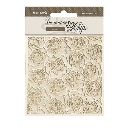 Decorative chips cm 14x14 - Romance Forever pattern