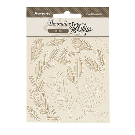 Decorative chips 14x14 cm - Create Happiness Secret Diary leaves pattern