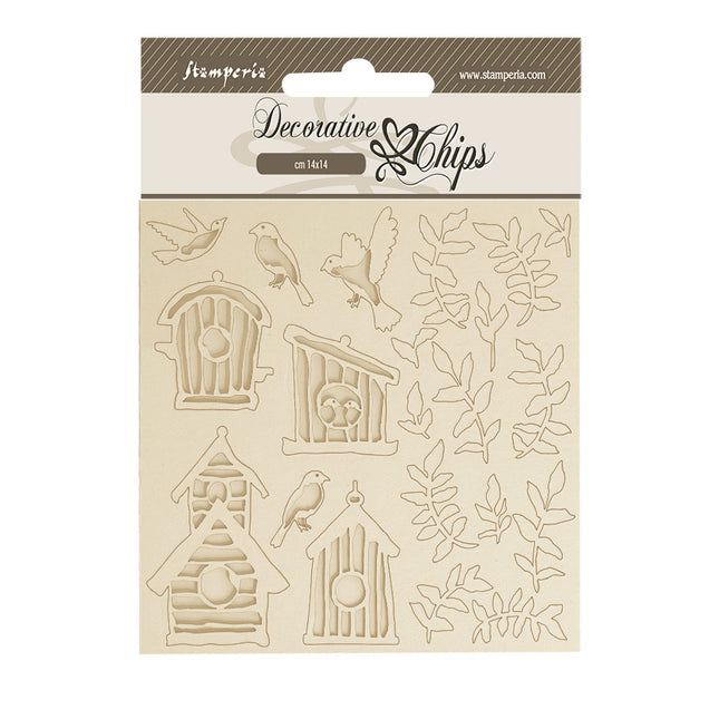 Decorative chips 14x14 cm - Garden nests