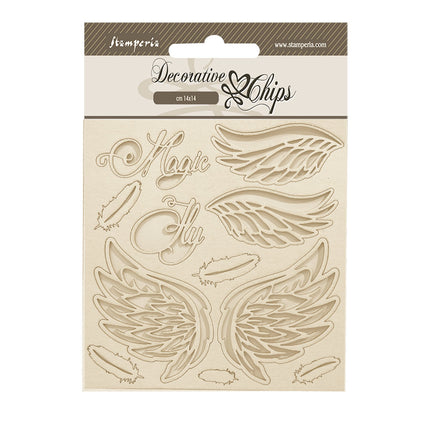 Decorative chips cm 14x14 - Wonderland wings