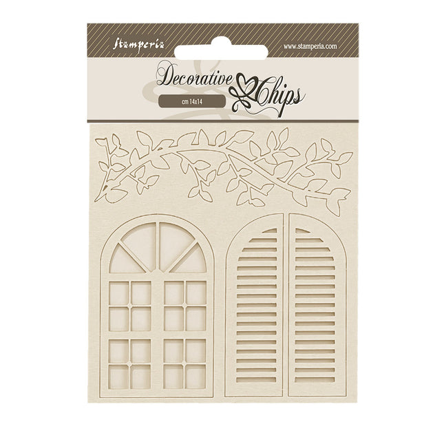 Decorative chips 14x14 cm - Golden Harmony windows