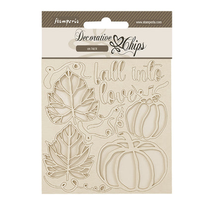 Decorative chips 14x14 cm - Golden Harmony pumpkins