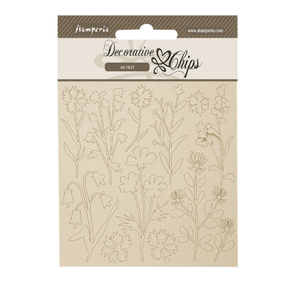 Decorative chips 14x14 cm - Forest flowers