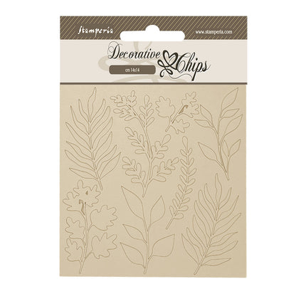 Decorative chips 14x14 cm - Forest leaves