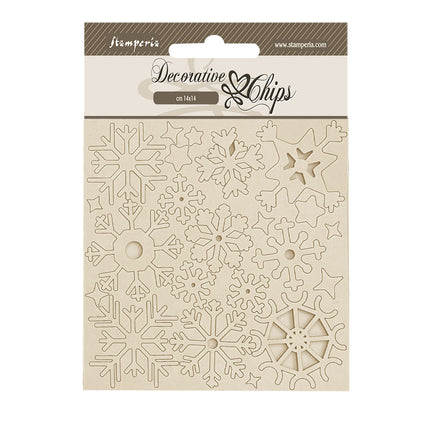 Decorative chips 14x14 cm - Create Happiness Dewdrops snowflakes
