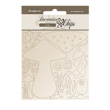 Decorative chips 14x14 cm - Hidden Grove mushrooms