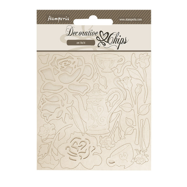 Decorative chips 14x14 cm - House of Roses roses