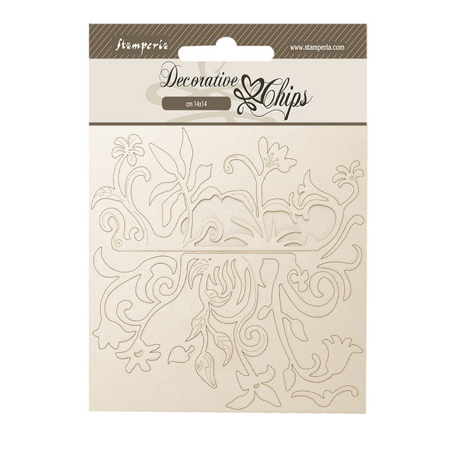 Decorative chips 14x14 cm - Hidden Grove pattern