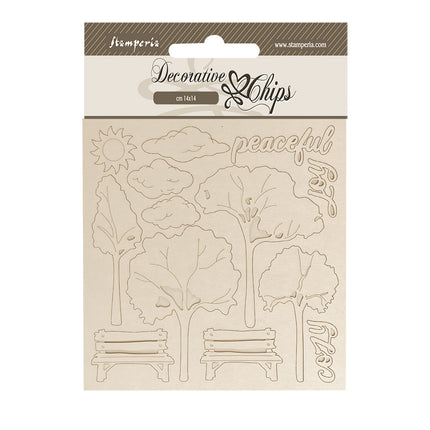 Decorative chips 14x14 cm - Silent Sea garden