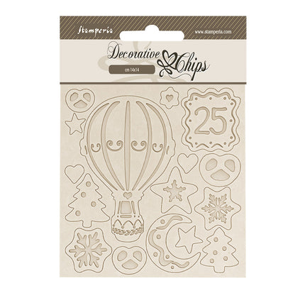 Decorative chips cm 14x14 - Candy Christmas air balloons
