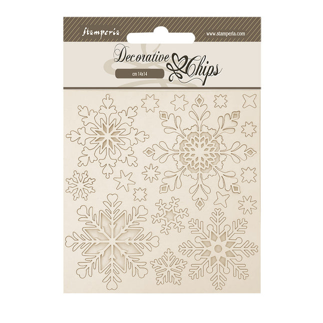 Decorative Chips 14x14 cm - The Owl's House Snowflakes