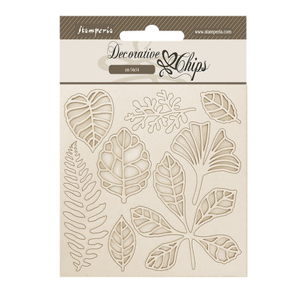 Decorative chips 14x14 cm - Herbarium Silvae leaves