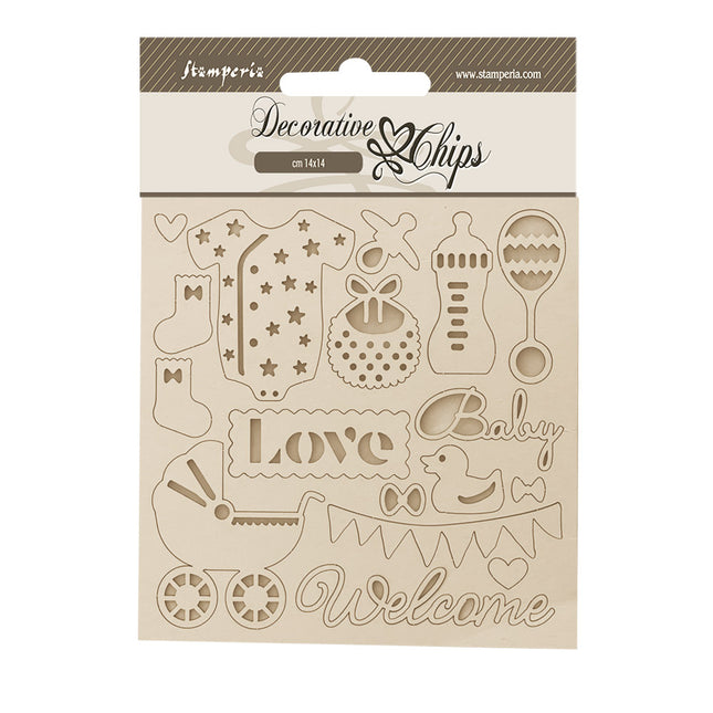 Decorative chips 14x14 cm - Baby accessories