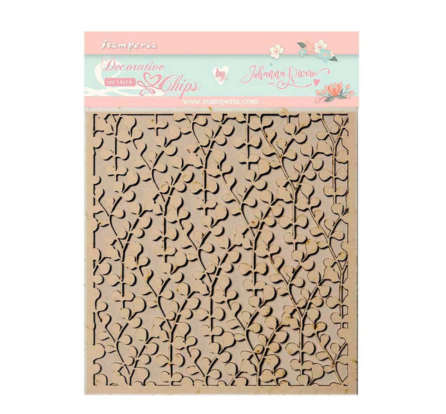 Decorative chips 14x14 cm - Circle of Love texture