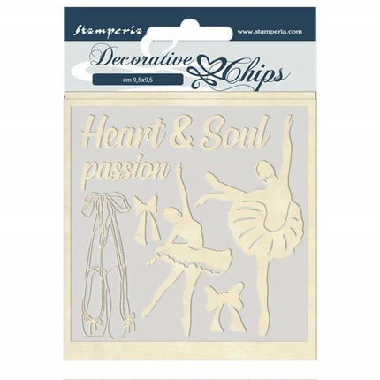 Decorative chips 14x14 cm Passion dancer