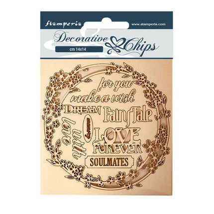 Decorative chips 14x14 Sleeping Beauty garland love