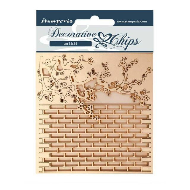 Decorative chips 14x14 Alice wall