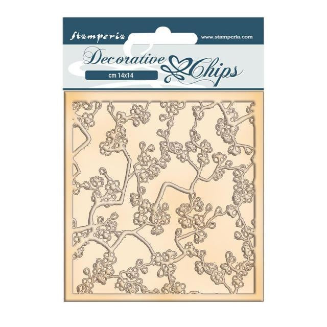 Decorative chips cm 14x14 - Sir Vagabond in Japan texture