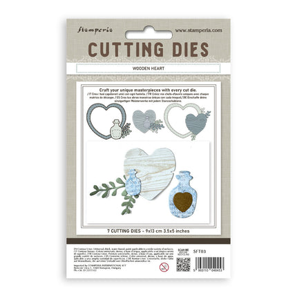 Cutting Dies A6 - Wooden heart