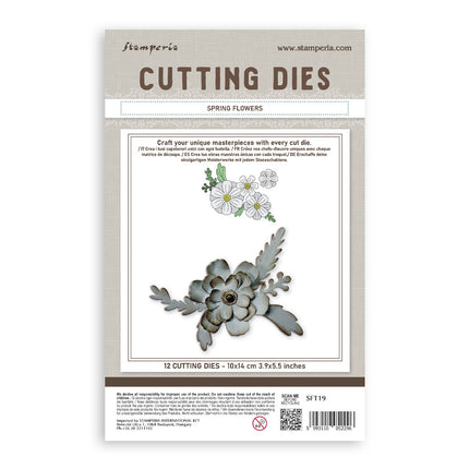 Cutting dies for paper crafting A6 - Spring flowers