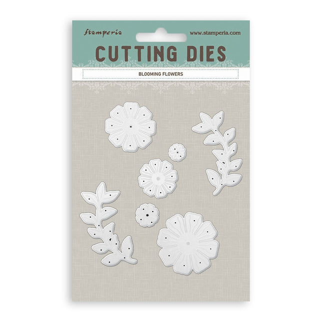 Cutting dies for paper crafting A6 - Blooming flowers