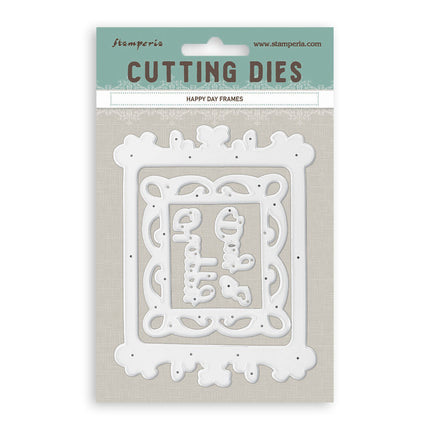 Cutting dies for paper crafting A6 - Happy Day frames