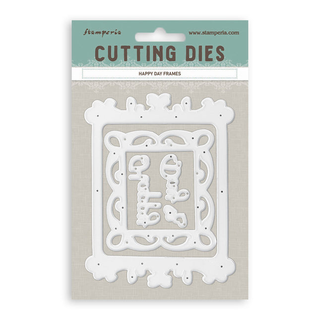Cutting dies for paper crafting A6 - Happy Day frames