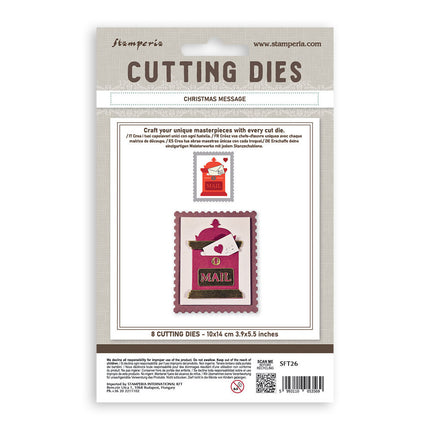 Cutting Dies for paper crafting A6 - Christmas message