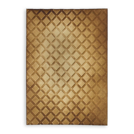 3D Embossing folder Waffle Cone