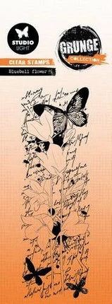 SL Clear Stamp Blue bell flower Grunge collection nr.391