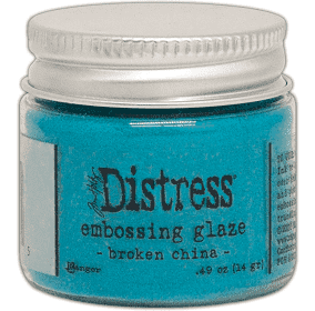Ranger • Distress embossing glaze Broken china
