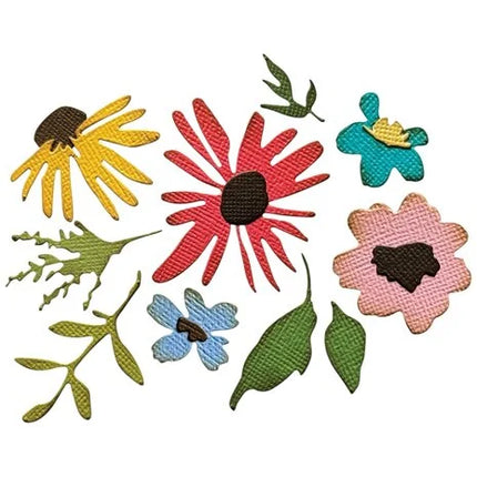 2D Texture Fades with Thinlits Die by Tim Holtz Vault Side-Order Floristry (1+11pcs)