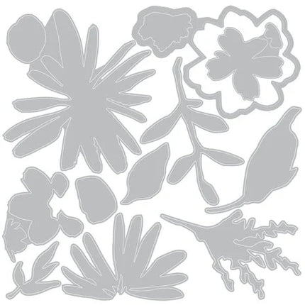 2D Texture Fades with Thinlits Die by Tim Holtz Vault Side-Order Floristry (1+11pcs)