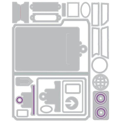 Thinlits Die by Tim Holtz Vault Noteworthy (24pcs)