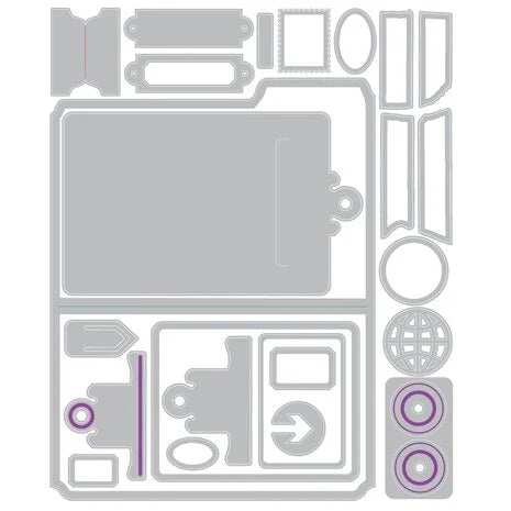 Thinlits Die by Tim Holtz Vault Noteworthy (24pcs)