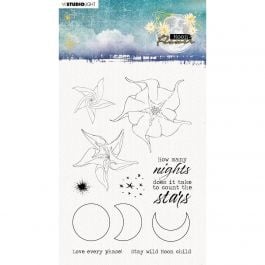 Studio Light • Moon flower collection clear stamp How many nights nr.133