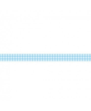 Deco tape cm. 2x10m - Blue sky chess board