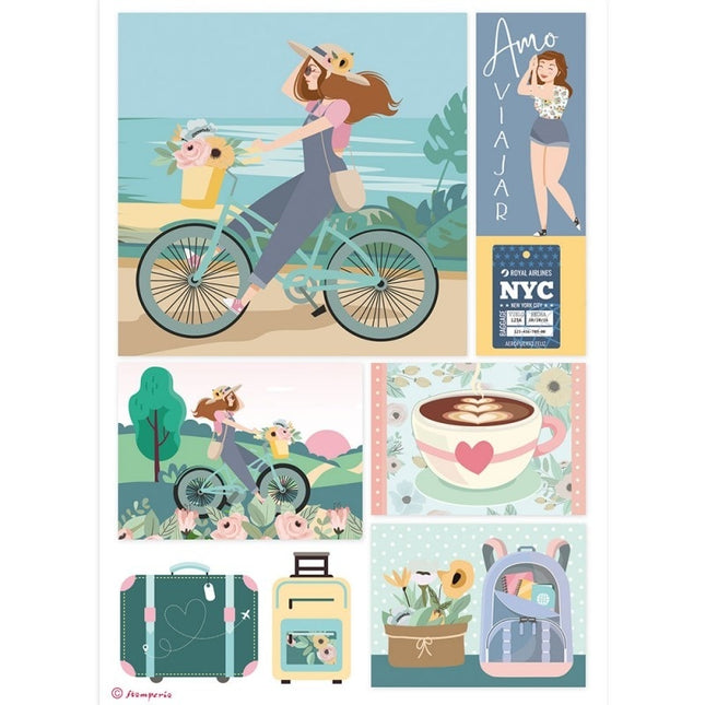 A4 Rice paper packed Bicycle