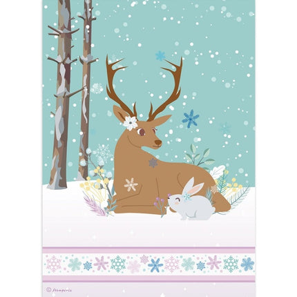A4 Rice paper packed Reindeer