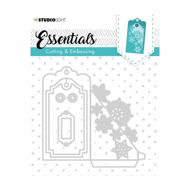 Studio Light • Essential cutting & embossing die Label 128x126mm nr.318
