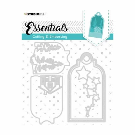 Studio Light • Essential cutting & embossing die Label 133x143mm nr.320