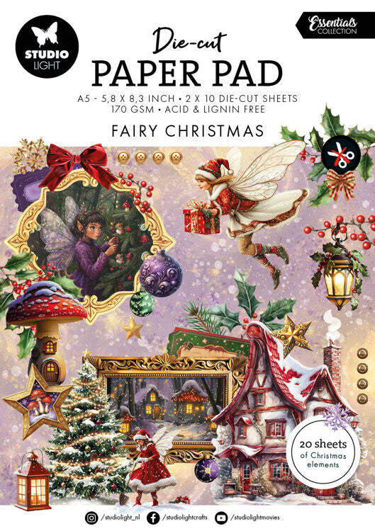 SL Die-cut Paper Pad Fairy Christmas Essentials No. 334