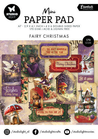 SL Mini Paper Pad Fairy Christmas Essentials No. 324
