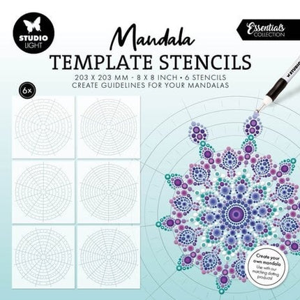 Mandala Template Stencils (6pcs) (SL-ES-MASK399)