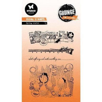 SL Clear Stamp Spring crafts Grunge collection nr.398