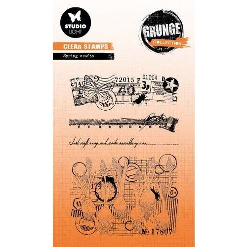 SL Clear Stamp Spring crafts Grunge collection nr.398
