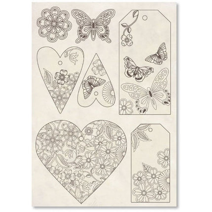 Wooden frames A5 size - Hearts and Closure