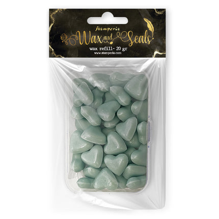 Wax Refill gr 20 Heart shape - Pastel blue