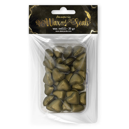 Wax Refill gr 20 Heart shape - Old gold