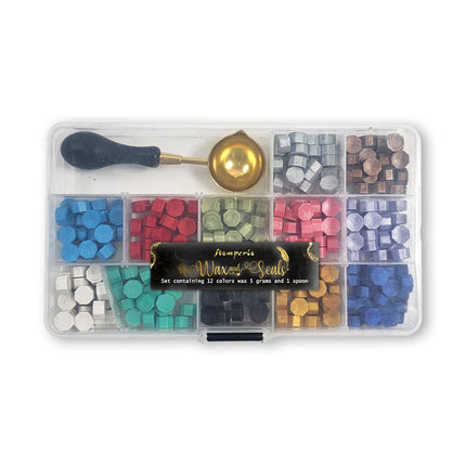 Wax set 12 colors wax 5 g and spoon